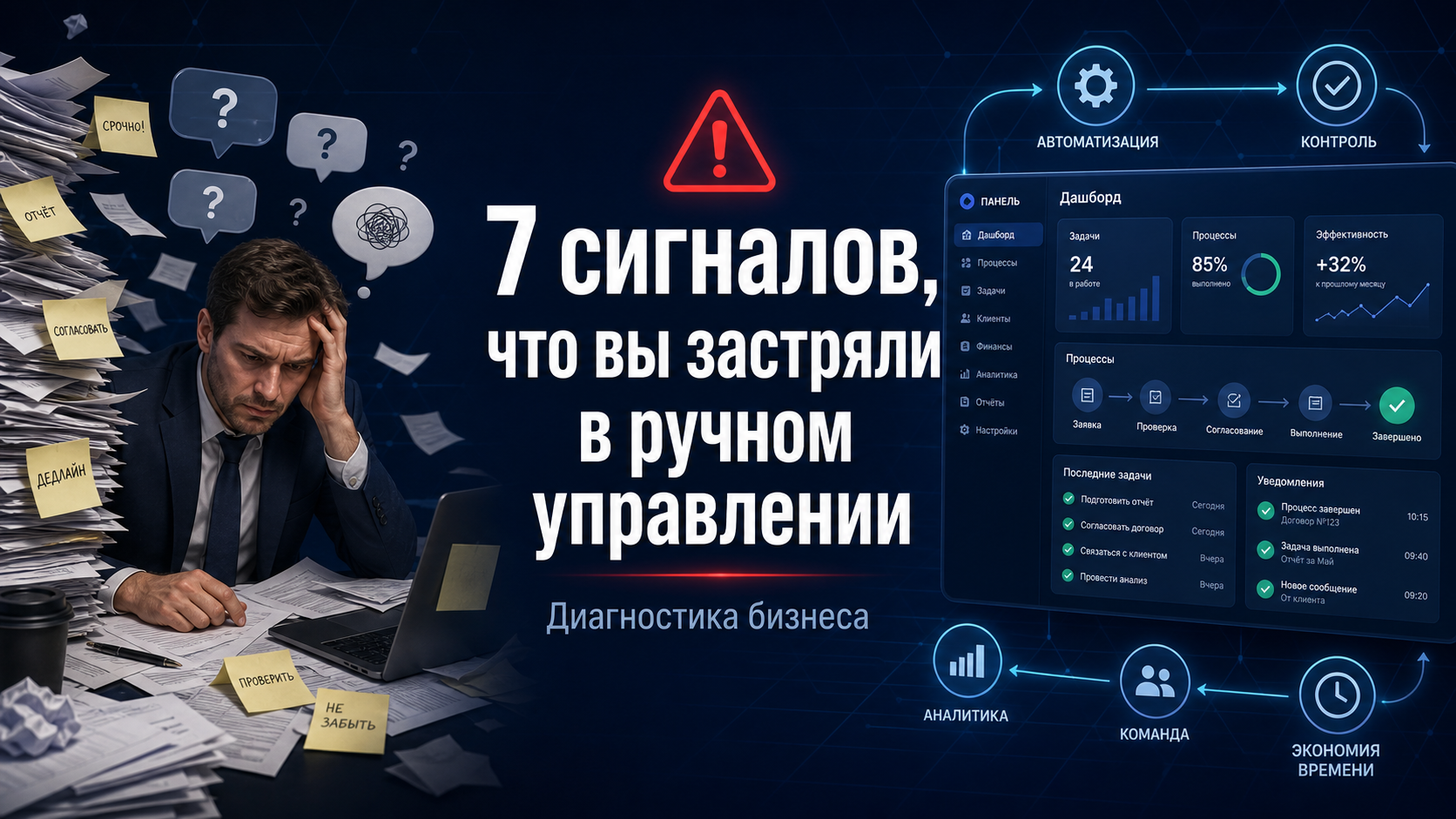 Ручное управление бизнесом: 7 опасных признаков