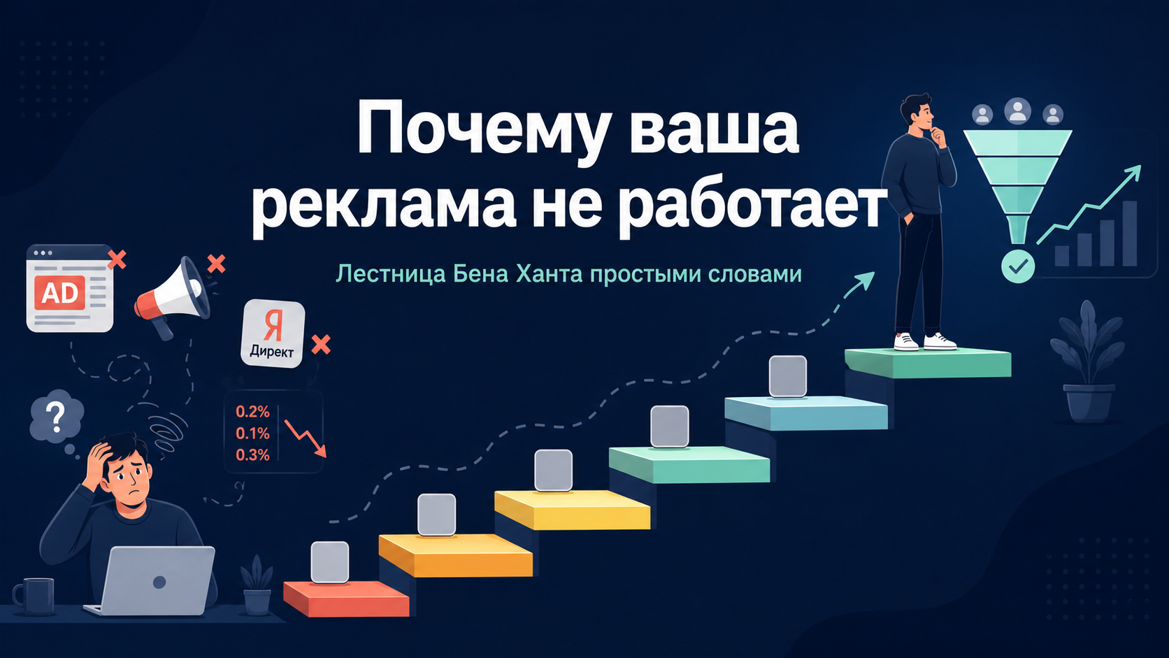 Лестница Бена Ханта: почему ваша реклама не работает